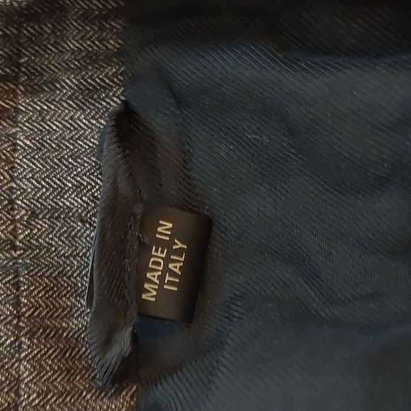 Diesel Black gold linen wool blend one botton blazer jacket size S - Picture 6 of 12